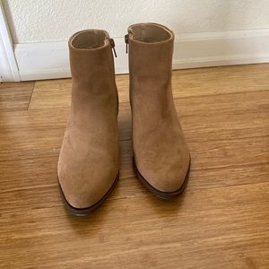 BP. light brown suede boots.